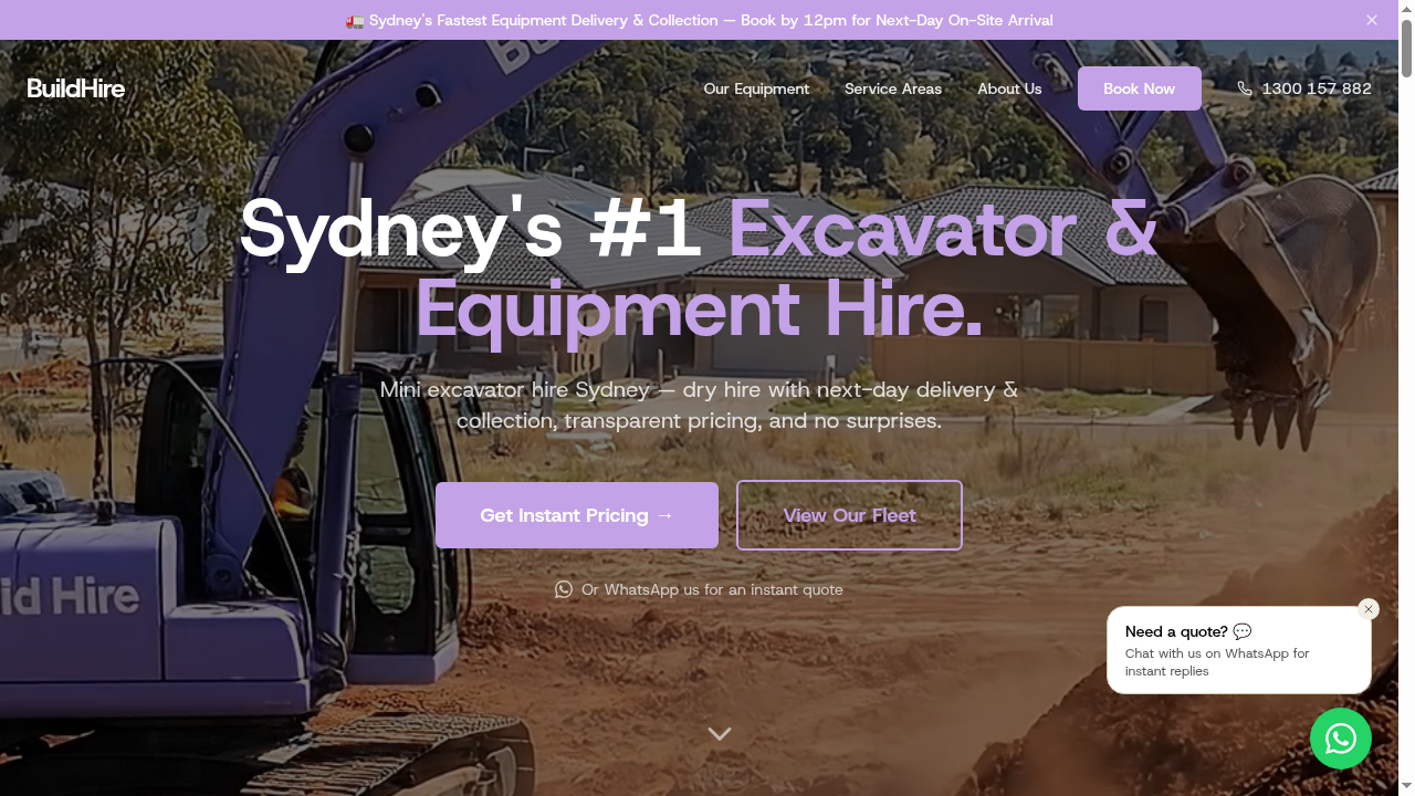 BuildHire website screenshot