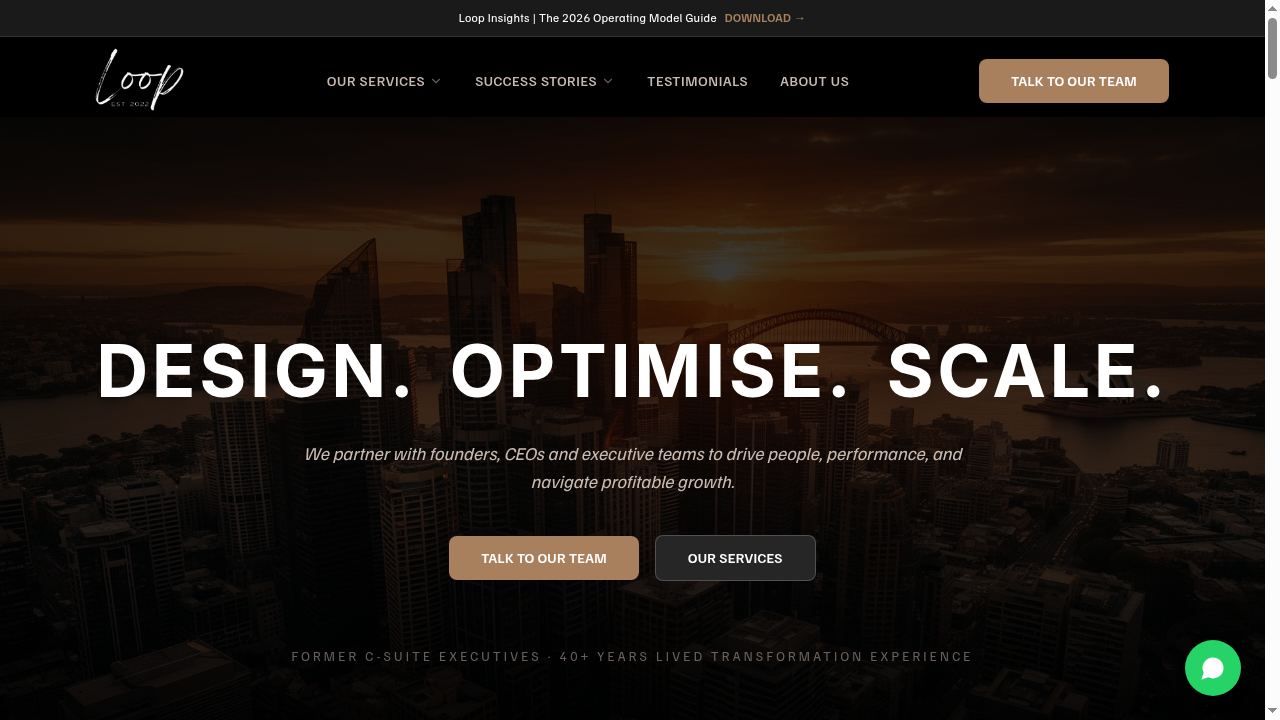 Loop Consulting Group website screenshot